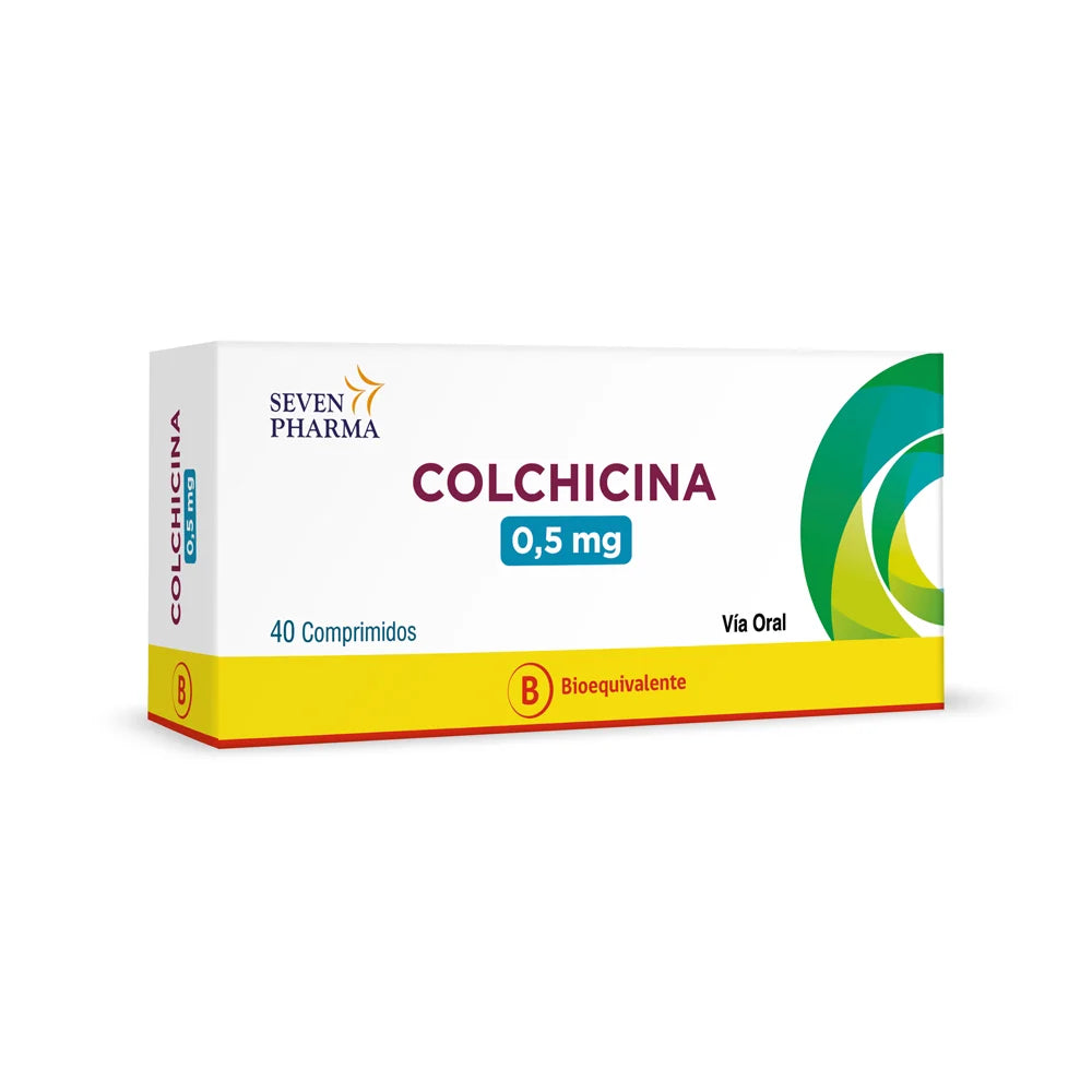 Colchicina 0,5mg - 40 Comprimidos - Farmacias Curie