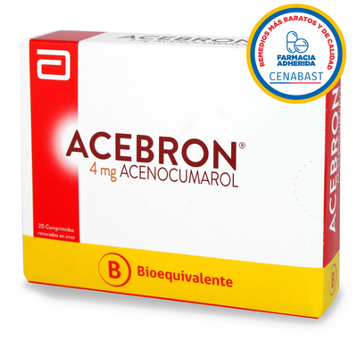Acebron 4mg - 20 Comprimidos - Medicamento Cenabast