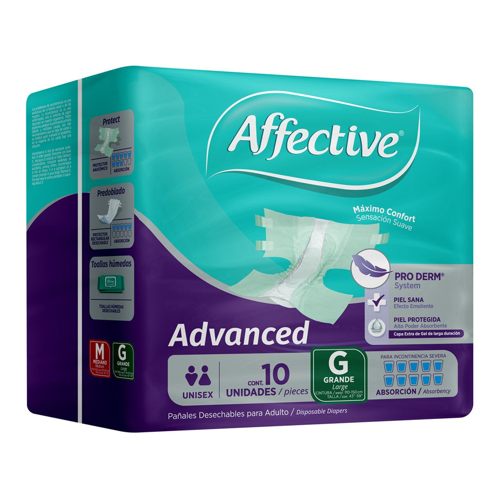 Affective Advanced Pañal Unisex Talla G - Farmacias Curie