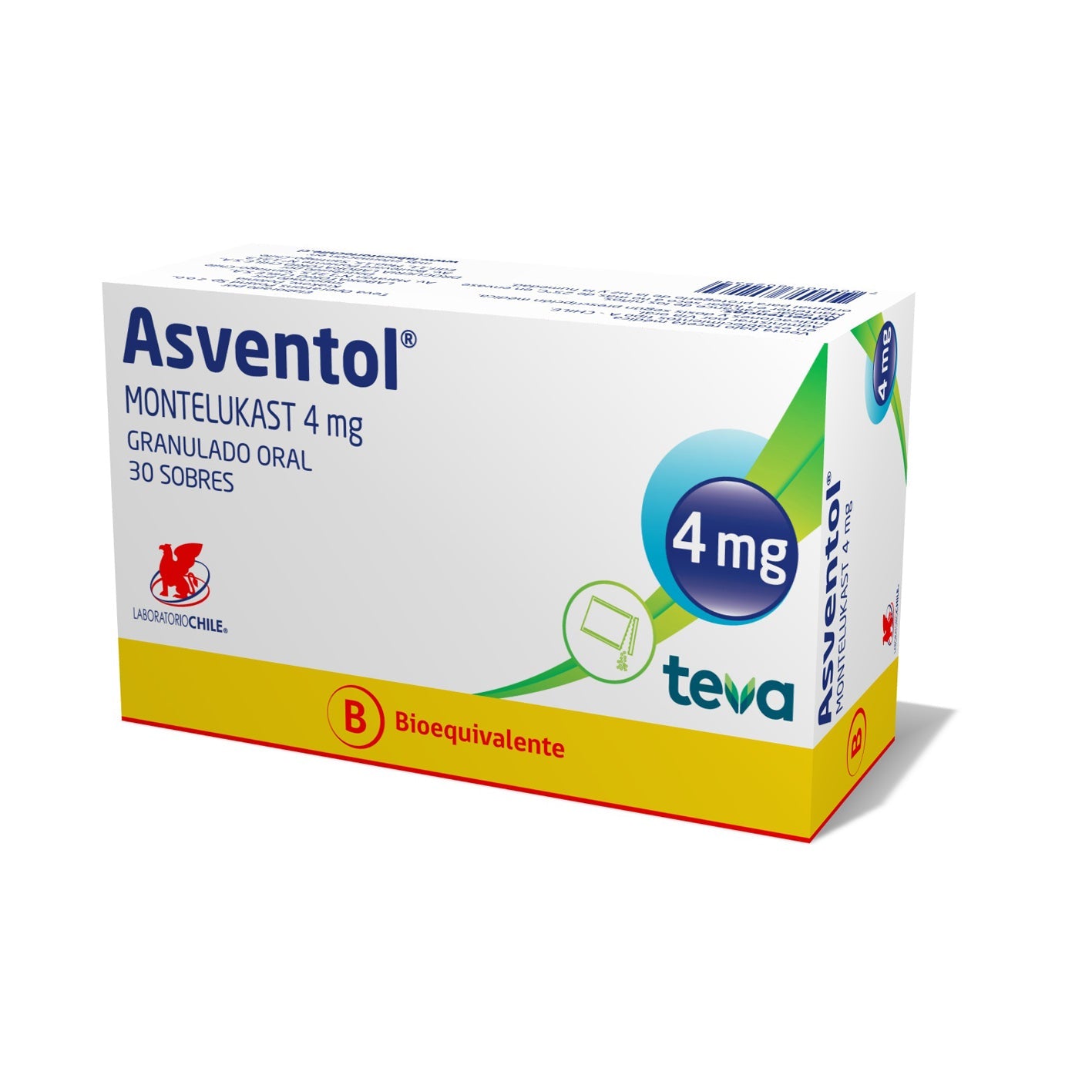Asventol Granulado Sobres 4mg - Farmacias Curie