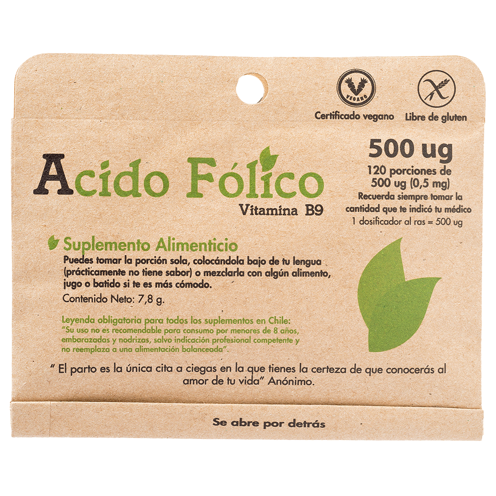 Ácido Fólico Sobre en Polvo - Farmacias Curie