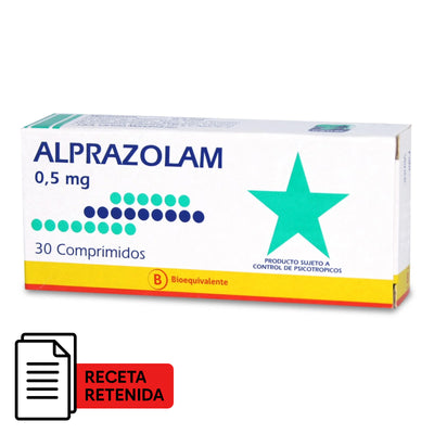 Alprazolam Comprimidos 0,5mg - Farmacias Curie