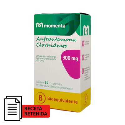 Anfebutamona XL Comprimidos Recubiertos de Liberación Prolongada 300mg - Farmacias Curie