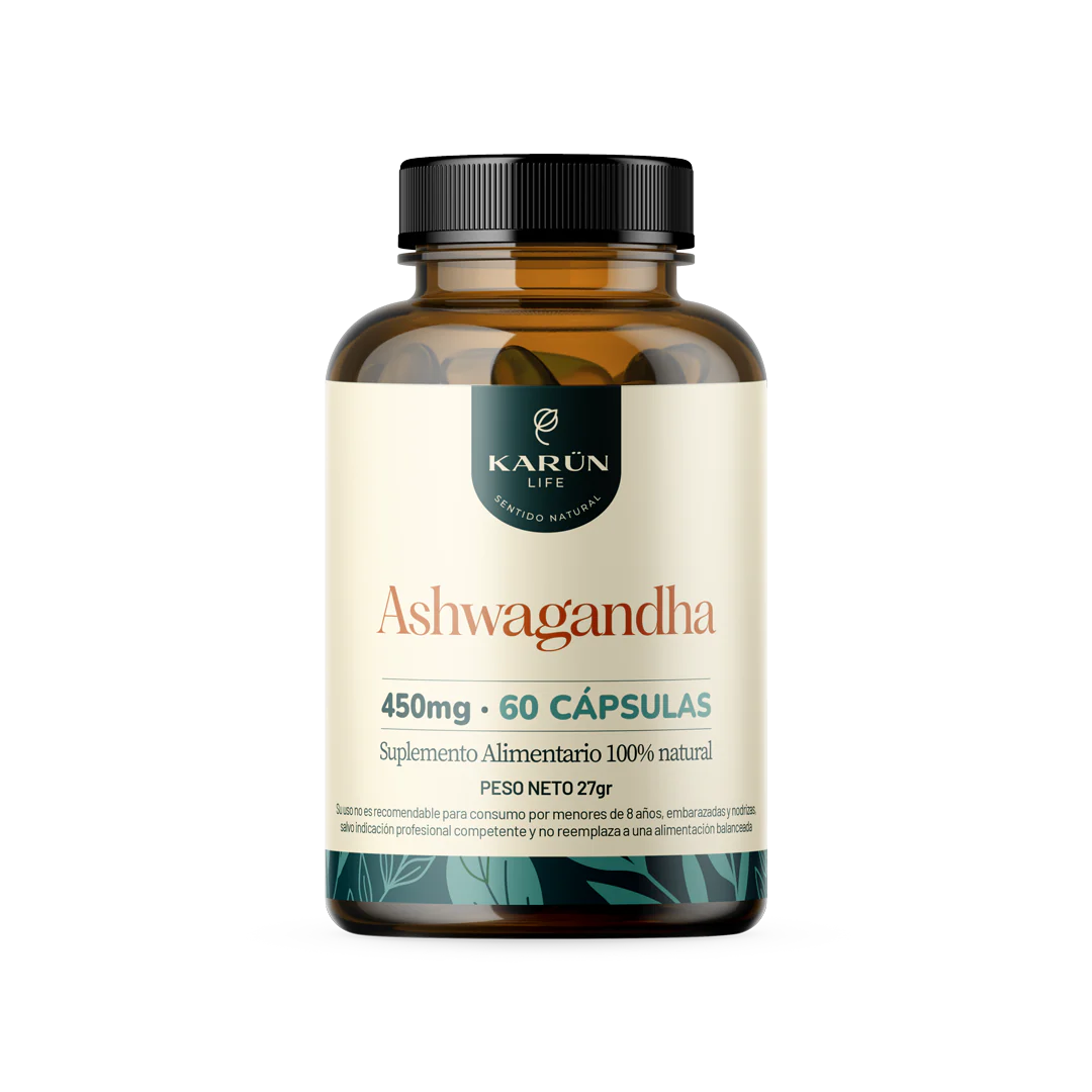Ashwagandha 450 mg - 60 Cápsulas - Farmacias Curie