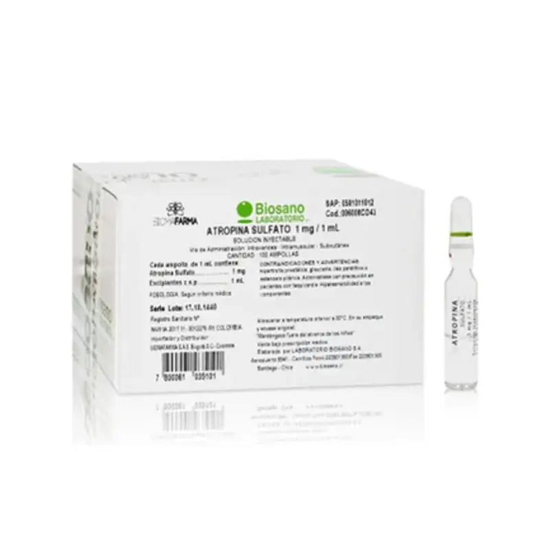 Atropina 1mg/ml - 1 Ampolla Inyectable