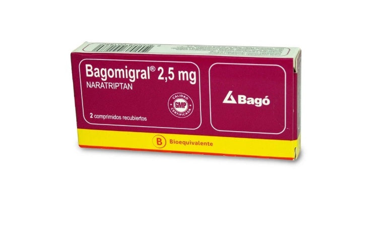 Bagomigral 2,5mg - 2 Comprimidos recubiertos - Farmacias Curie