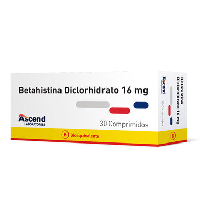 Betahistina 16 mg - 30 Comprimidos
