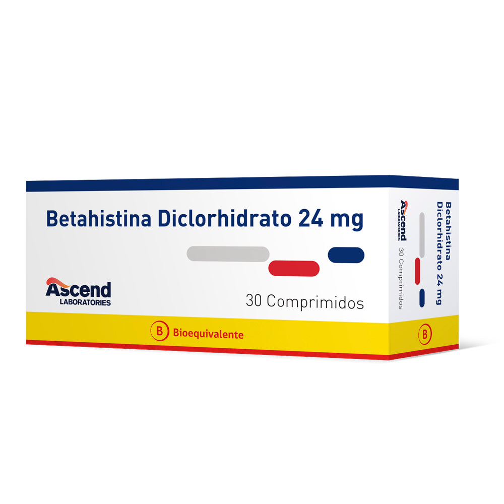 Betahistina 24mg - 30 Comprimidos - Farmacias Curie