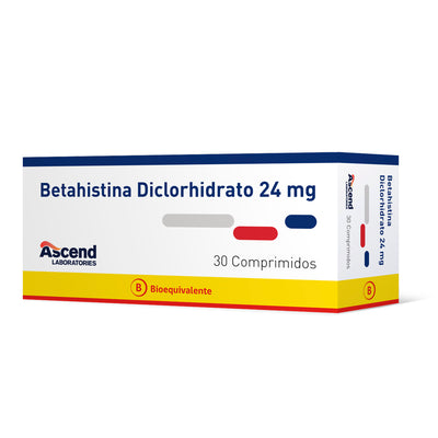Betahistina 24mg - 30 Comprimidos - Farmacias Curie