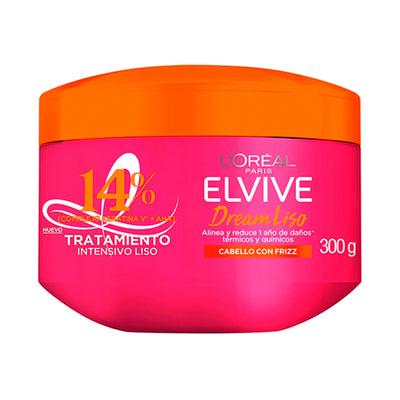 Mascarilla Elvive Dream Liso Acido Hialuronico + Keratina - 300 Gramos - Farmacias Curie