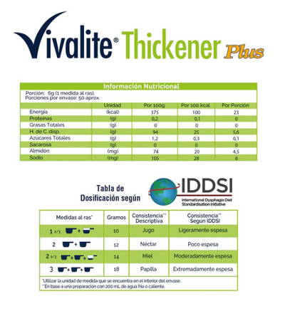 Vivalite Thickener Plus Espesante - 300g