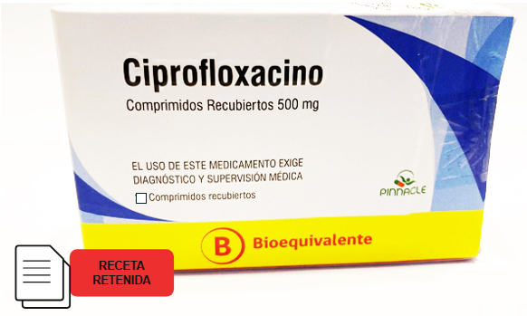 Ciprofloxacino 500mg - 6 Comprimidos Recubiertos