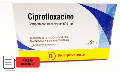 Ciprofloxacino 500mg - 6 Comprimidos Recubiertos