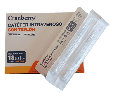 Branula 18G x 1-1/4" - 1 Aguja Estéril - Farmacias Curie