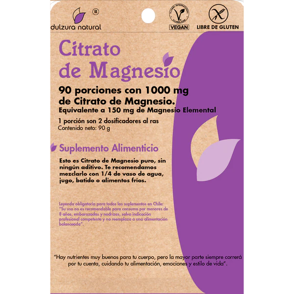 Citrato de Magnesio 1000 mg - 90 porciones - Farmacias Curie