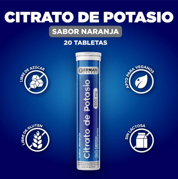 Citrato de Potasio 800mg - 20 Comprimidos Efervescentes