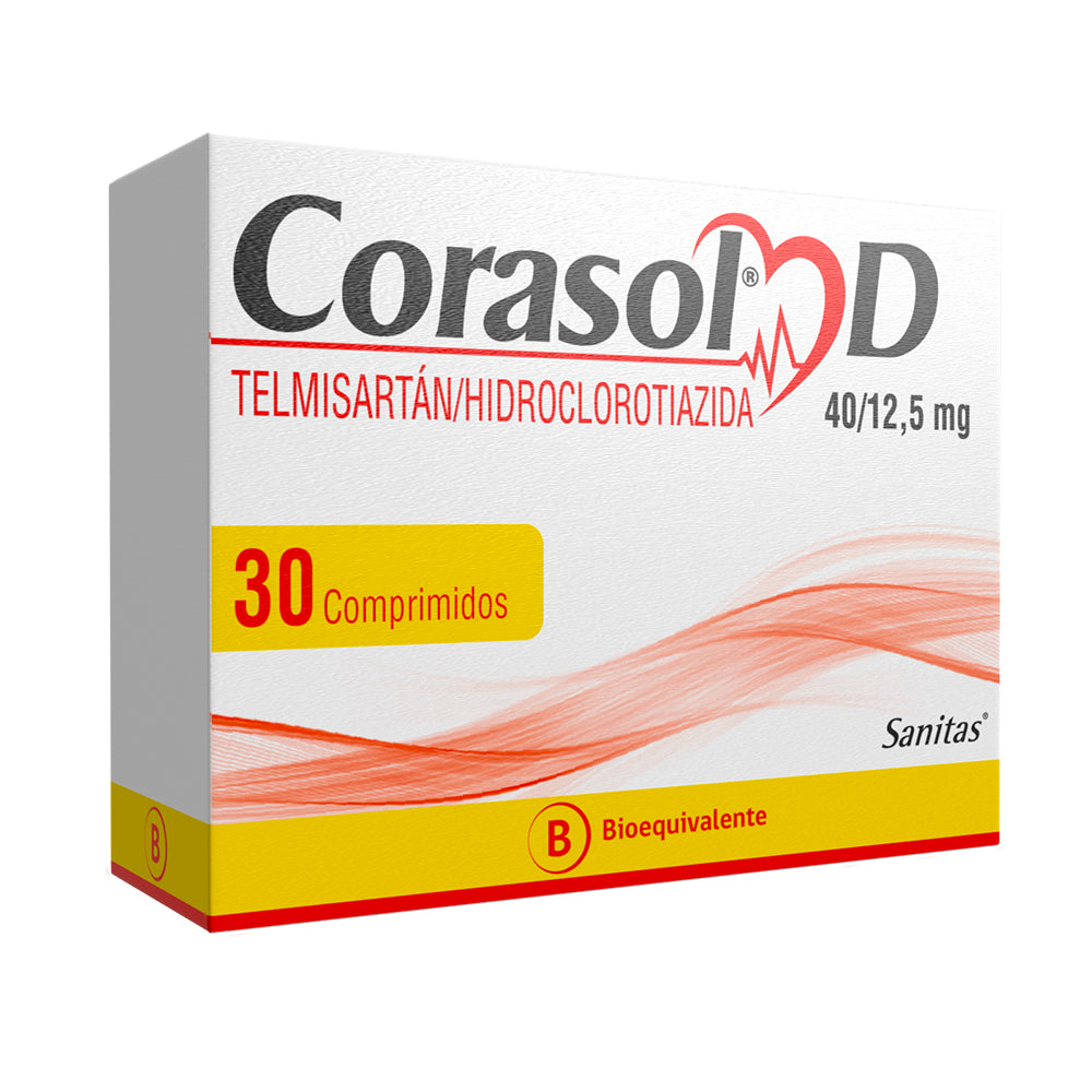 Corasol D 40/12,5mg - 30 Comprimidos - Farmacias Curie