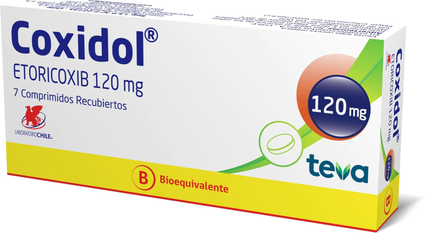 Coxidol 120mg - 7 Comprimidos Recubiertos - Farmacias Curie