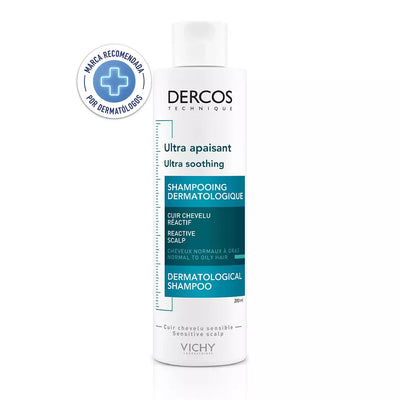 Dercos Shampoo Ultra Calmante Cabello Seco - 200 ml - Farmacias Curie