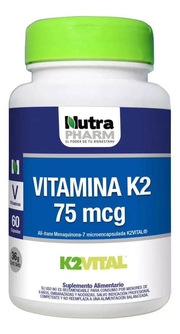 Vitamina K2 - 60 Cápsulas - Farmacias Curie