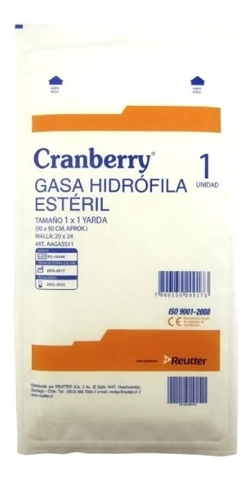 Gasa Hidrófila 90 x 90 cm - 1 unidad - Farmacias Curie