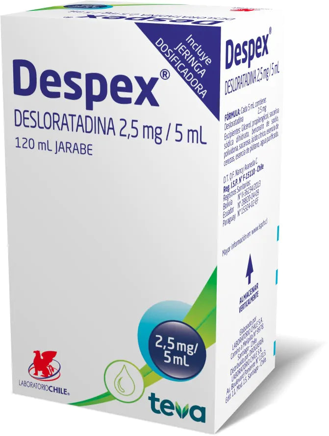 Despex Jarabe 2,5mg/5mL - 120 mL - Farmacias Curie