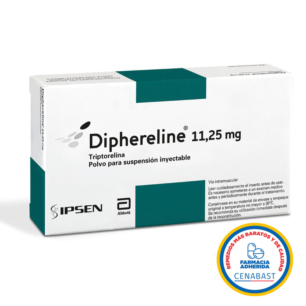 Diphereline Polvo para Suspensión Inyectable 11,25mg - Medicamento Cenabast - Farmacias Curie