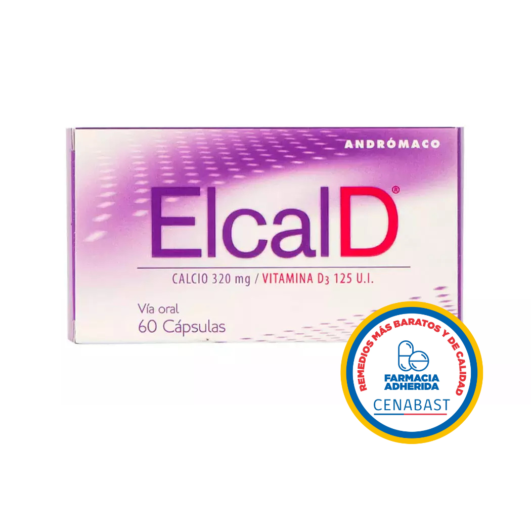 ElcalD 320/125 - 60 Cápsulas - Medicamento Cenabast