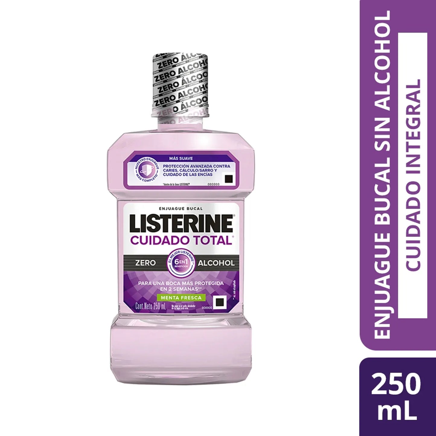 Listerine Cuidado Total Zero Alcohol 250 ml - Farmacias Curie