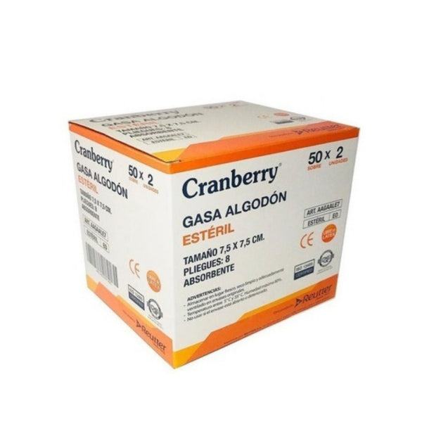 Gasa Algodón 5x5 cm - 50 unidades - Farmacias Curie