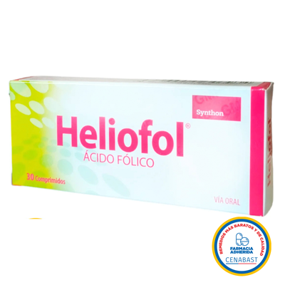 Heliofol 5mg - 30 Comprimidos - Medicamento Cenabast - Farmacias Curie