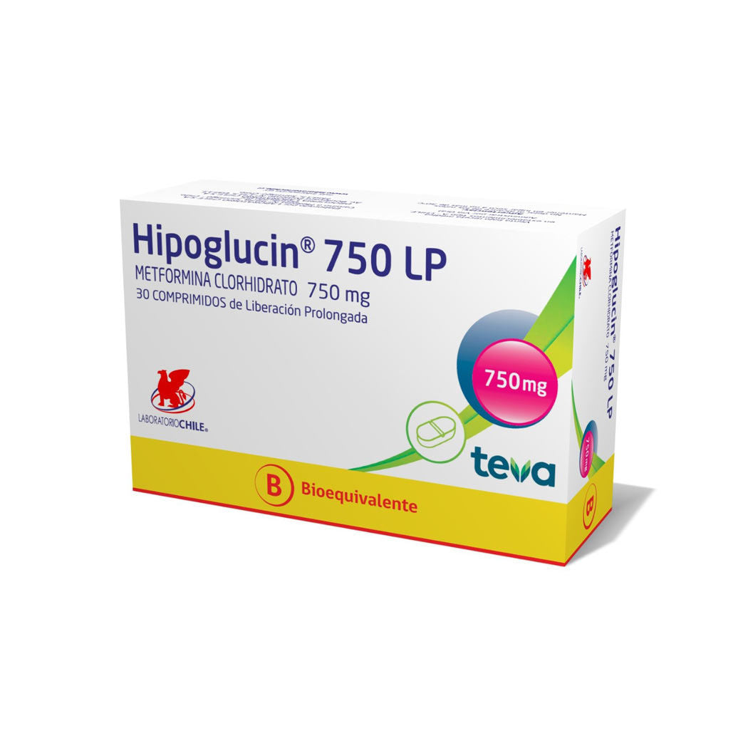 Hipoglucin 750 LP Comprimidos de Liberación Prolongada - 30 unidades - Farmacias Curie