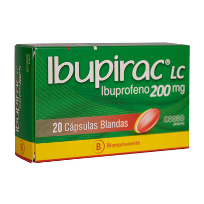 Ibupirac LC Cápsulas Blandas 200mg - Farmacias Curie