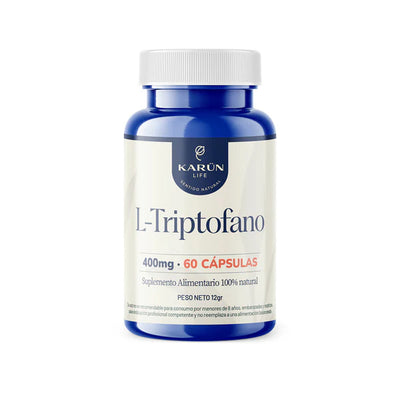 L-Triptófano 400mg - 60 Cápsulas - Farmacias Curie