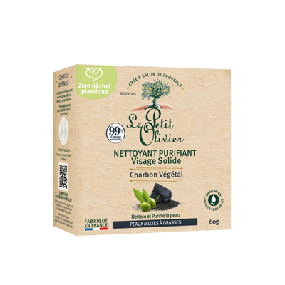 Limpiador Facial Solido Carbón Le Petit Olivier - 60 Gramos - Farmacias Curie