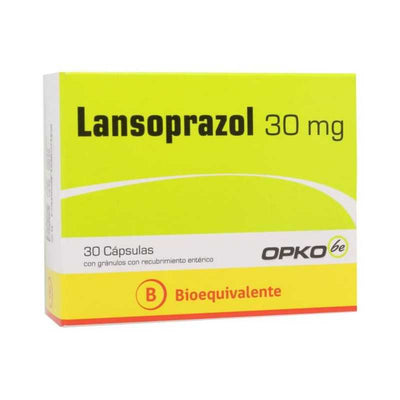 Lansoprazol 30 mg - Cápsulas con Gránulos con Recubrimiento Entérico - Farmacias Curie