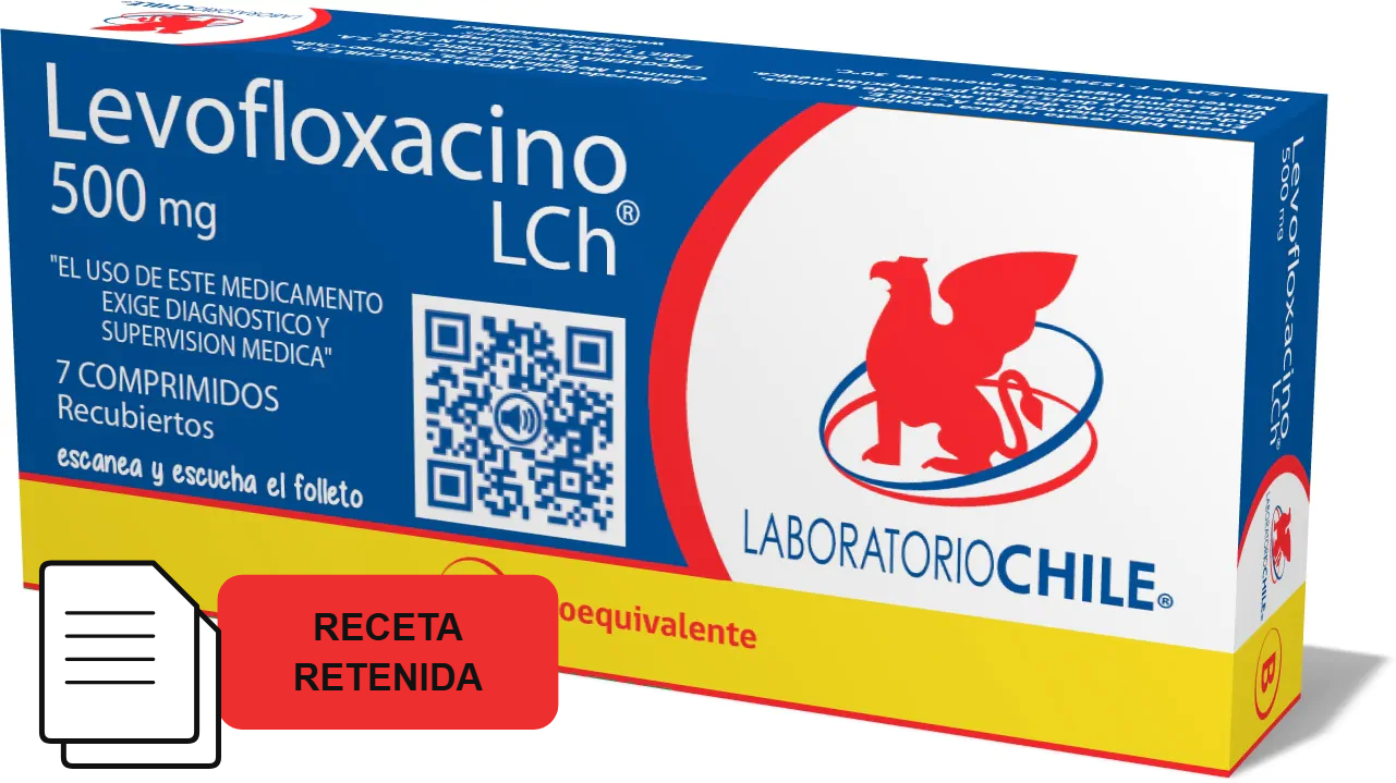 Levofloxacino 500mg - 7 Comprimidos Recubiertos