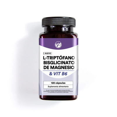 L-Triptófano + Bisglicinato de Magnesio y Vitamina B6 - 120 Cápsulas