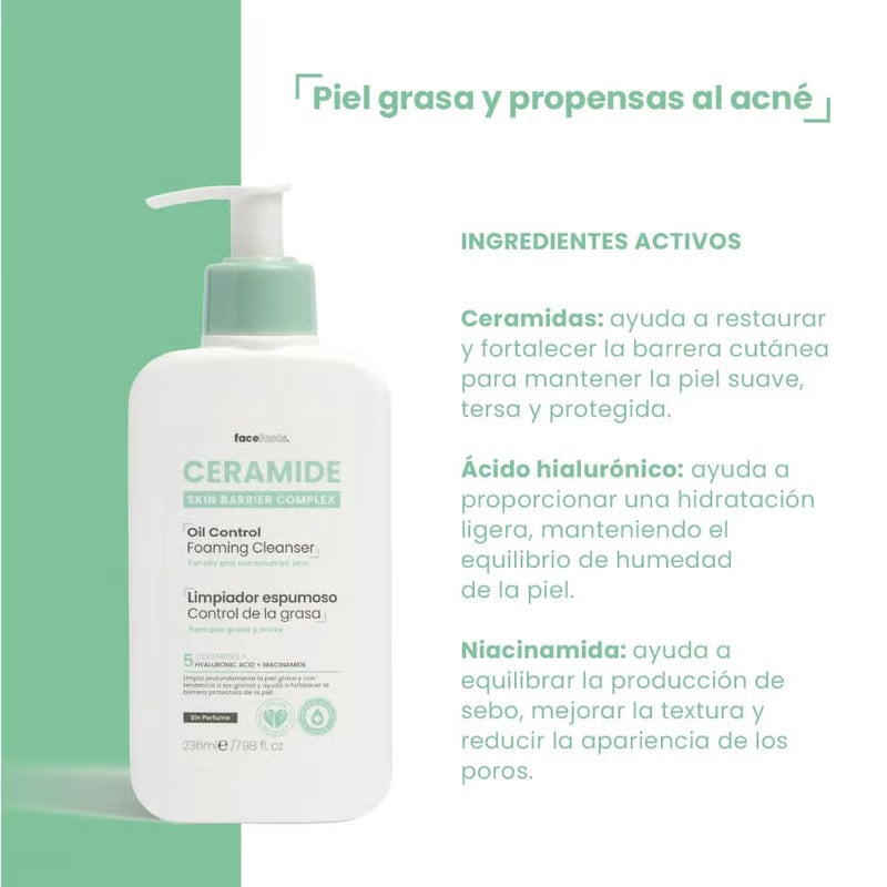 Ceramide Limpiador Espumoso Control de la grasa - 400ml