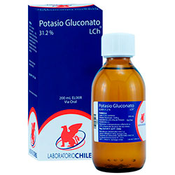 Potasio Gluconato Elixir  31,2% - Farmacias Curie