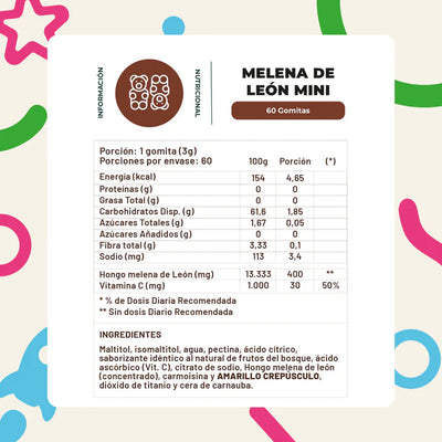 Melena de León Mini - 60 gomitas