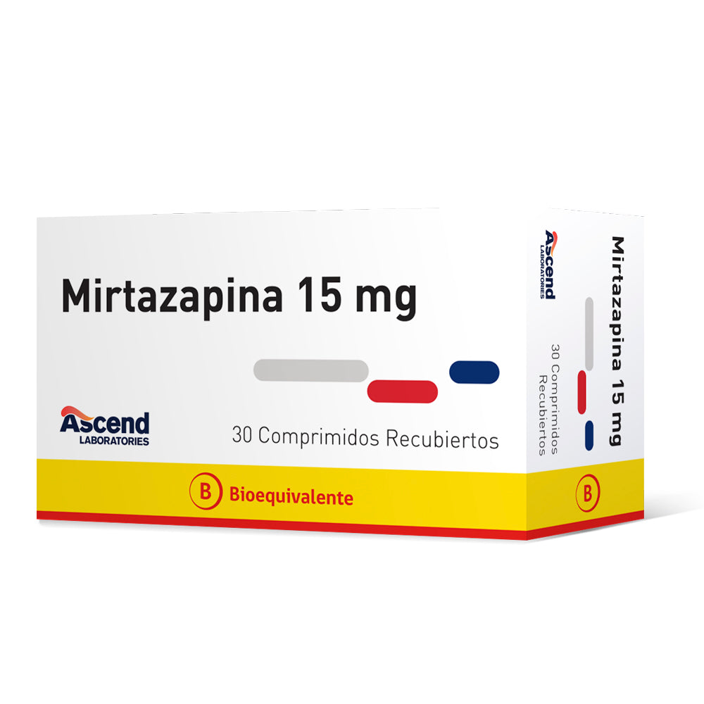 Mirtazapina 15mg - 30 Comprimidos Recubiertos - Farmacias Curie