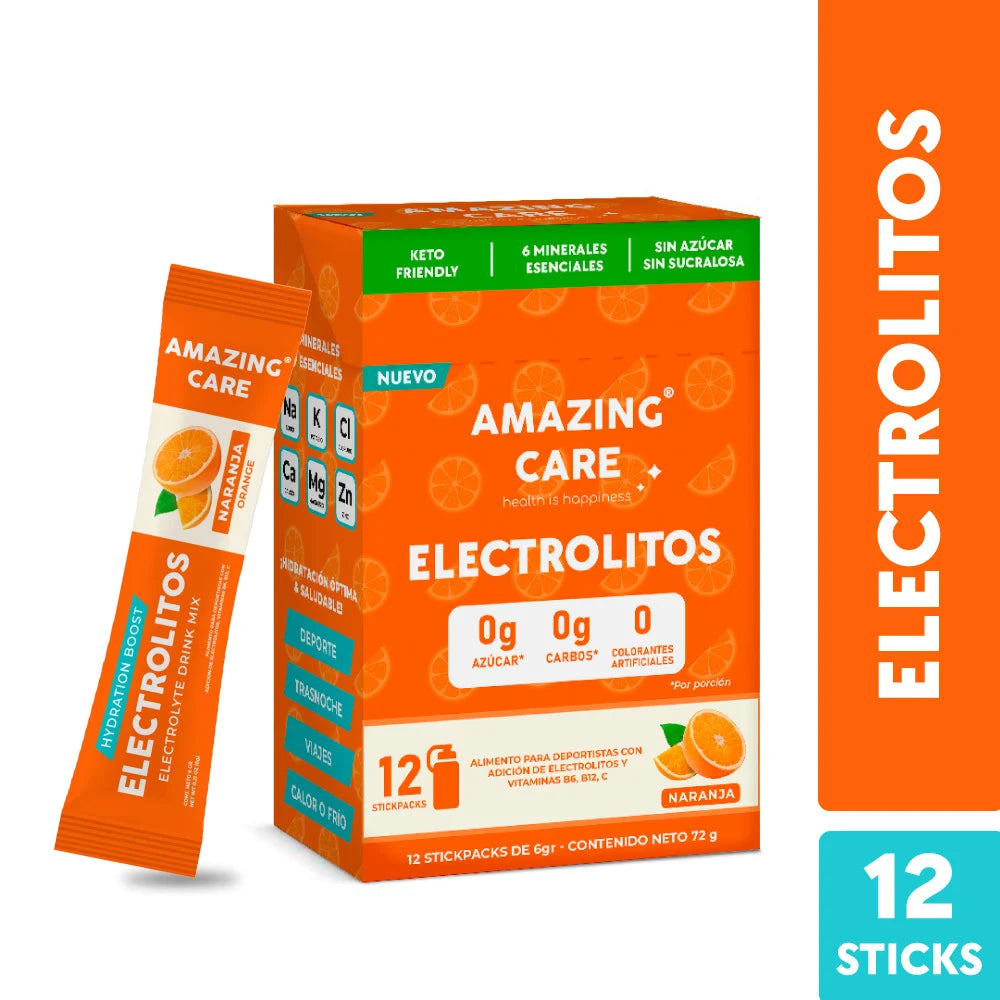 Amazing Care Naranja - 12 Sobres - Farmacias Curie