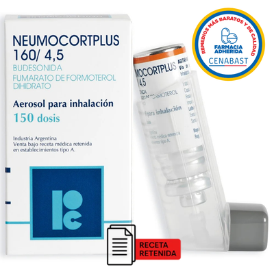 Neumocort Plus 160/4,5 - 150 Dosis - Medicamento Cenabast