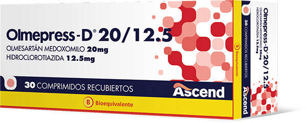 Olmepress D 20/12.5mg - 40 Comprimidos Recubiertos - Farmacias Curie
