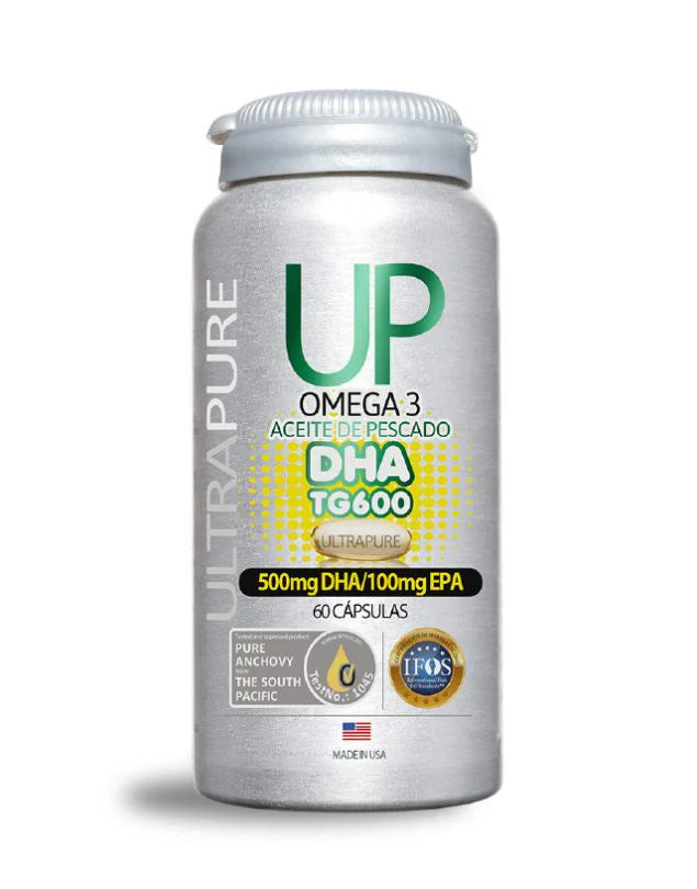 Omega UP TG600 - 500/100 DHA-EPA - 60 Cápsulas - Farmacias Curie
