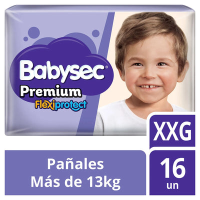 Babysec Pañal Premium Care Talla XXG - 16 Unidades - Farmacias Curie