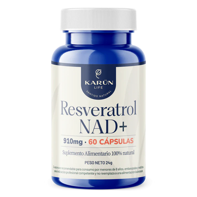 Resveratrol / NAD+ - 60 cápsulas - Farmacias Curie