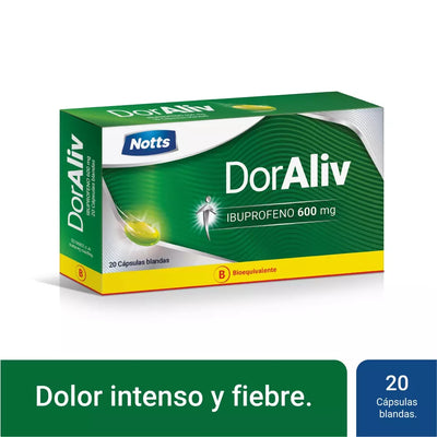 Doraliv 600mg - 20 Cápsulas Blandas - Farmacias Curie