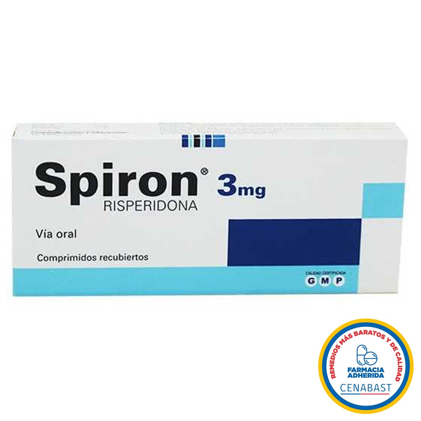 Spiron Comprimidos Recubiertos 3mg Medicamento Cenabast - Farmacias Curie